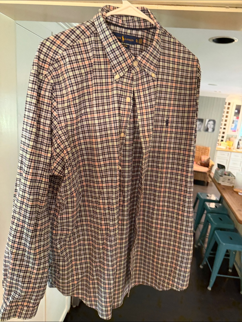 Polo by Ralph Lauren Men’s Plaid Button-Down Shirt - Blue/White/Red Performance